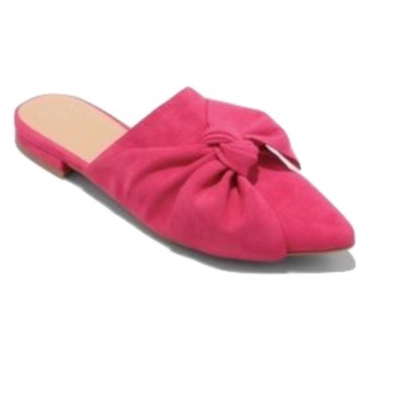 a new day Shoes - A New Day | Pink Rhea Mules With Bow
